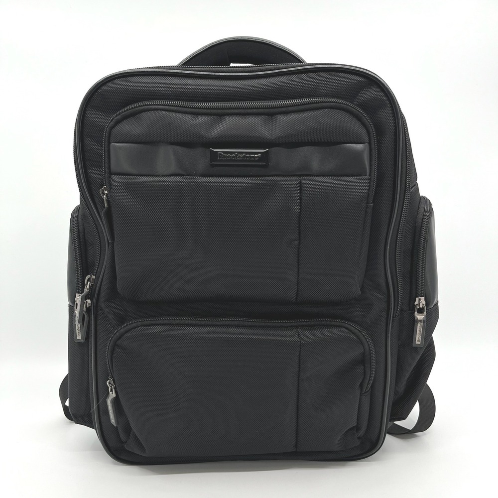 Brookstone Backpack Black Tech Laptop Travel Business Commuter Bag